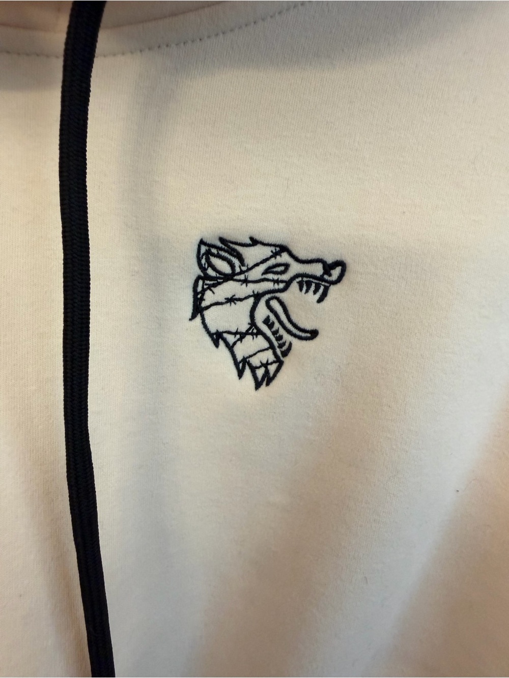 Kill Crew Cropped Hoodie in Cream Sz M - Picture 7 of 12